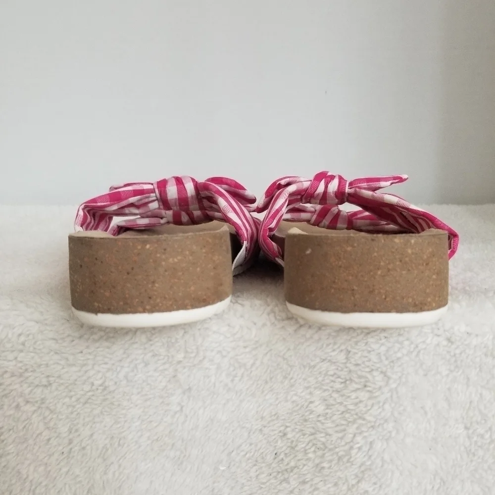Anne Klein Flex Pink Gingham sandals